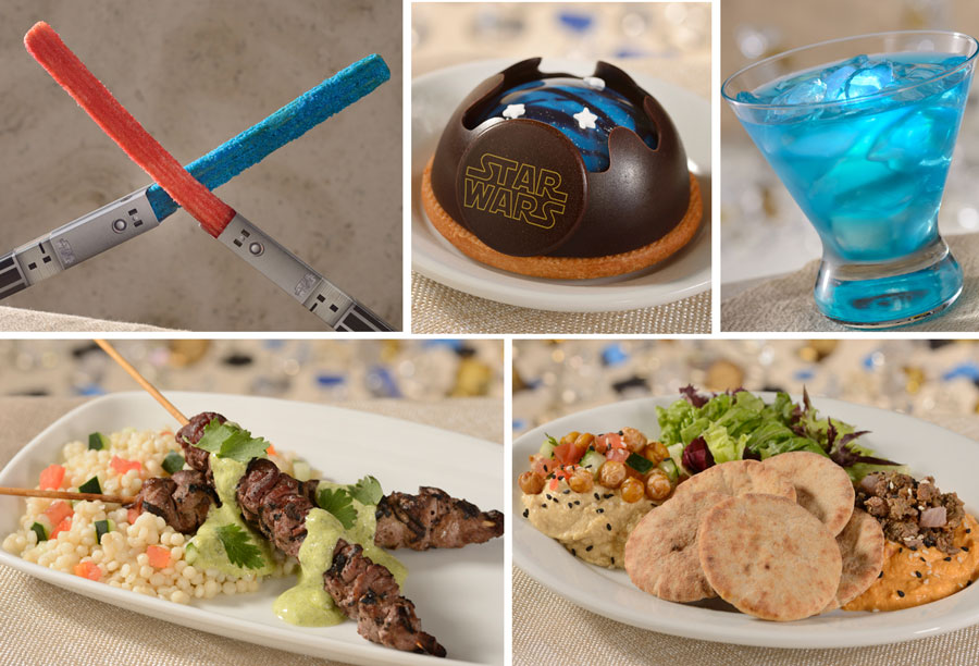 Various Star Wars food and beverage offerings from Disney’s Hollywood Studios