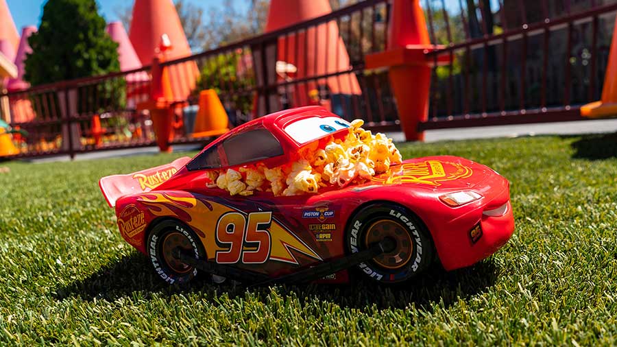 Lightning McQueen’s very own popcorn bucket