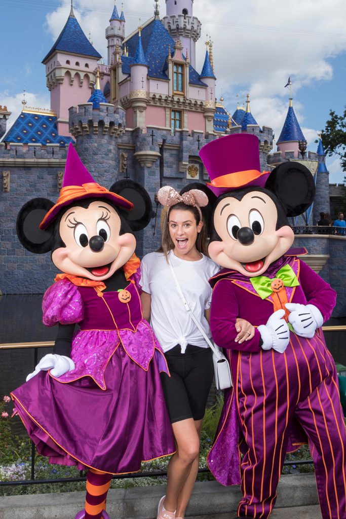 Lea Michele Celebrates Halloween Time at Disneyland Resort