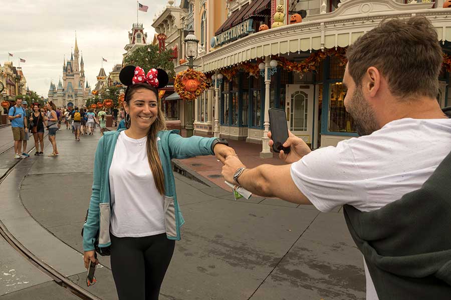 A Brazilian couple celebrating their recent engagement, Walt Disney World Resort