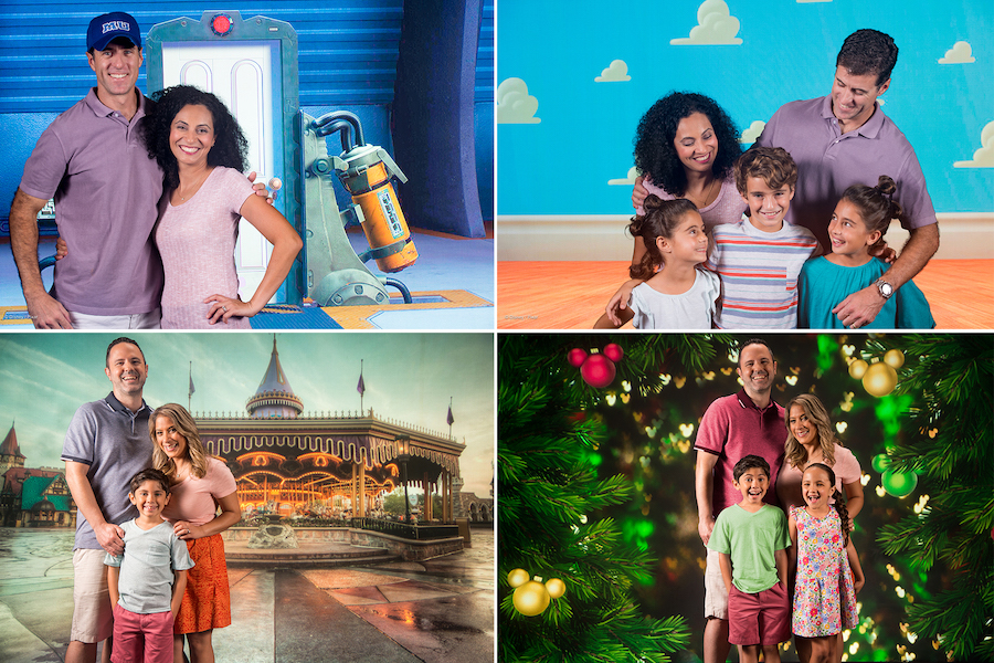 Collage of Disney PhotoPass Studio photos