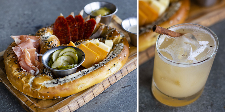 Giant Charcuterie Pretzel and Autumn Smash from Jock Lindsey’s Hangar Bar for WonderFall Flavors at Disney Springs 2019