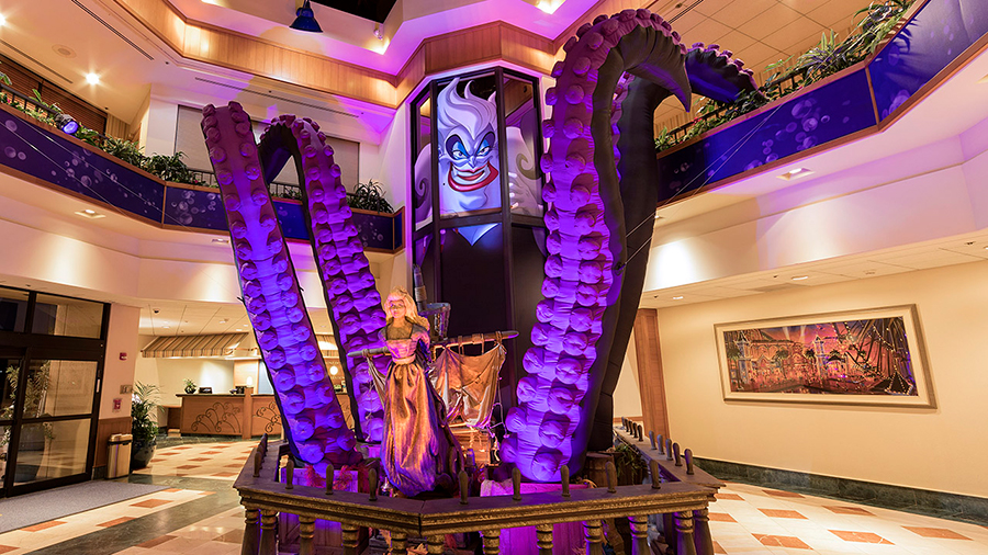 Ursula is welcoming “poor unfortunate souls” to Disney’s Paradise Pier Hotel 