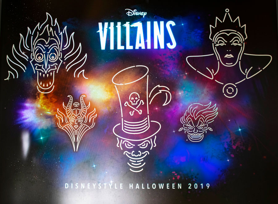 Disney Villain wall at Disney Springs