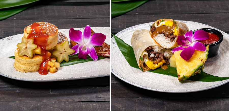 Breakfast Offerings from Tangaroa Terrace Tropical Bar & Grill at the Disneyland Hotel