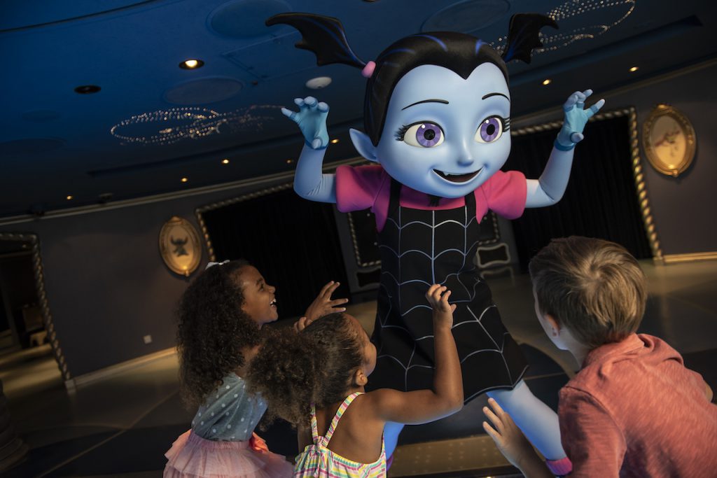 Vampirina with guests on Disney Cruise Line