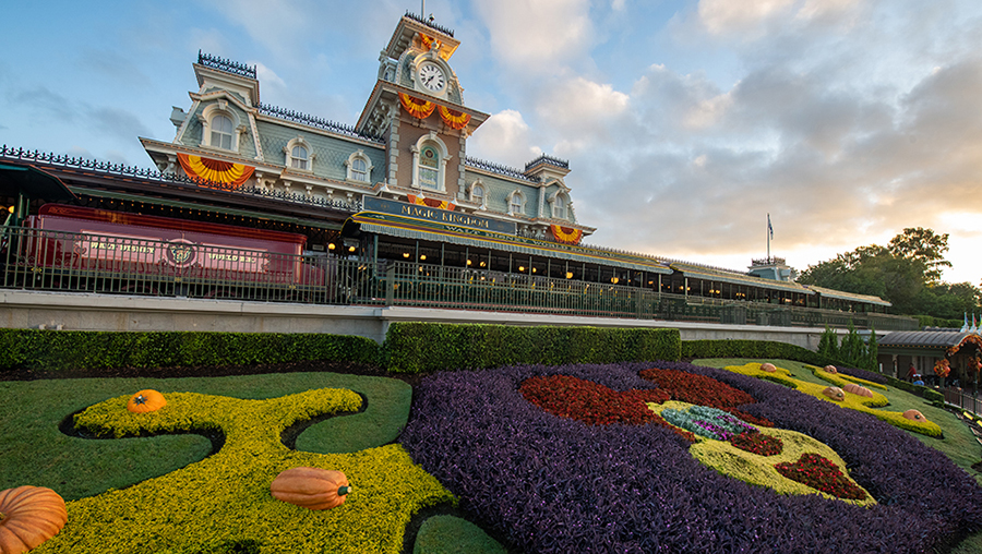 Front of the train station at Magic Kingdom Park