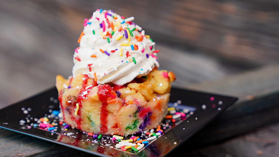 Rainbow Bread Pudding