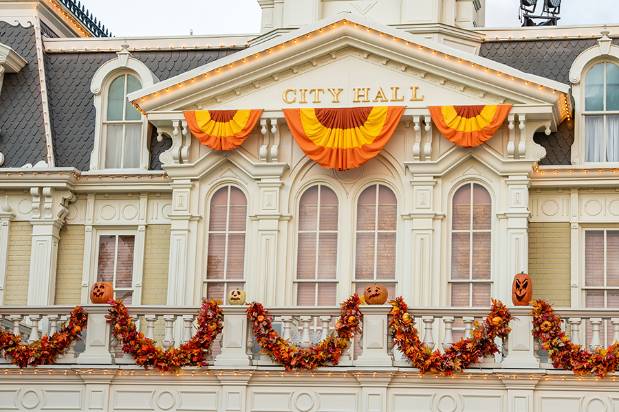 Main Street, U.S.A. Halloween Decorations at Magic Kingdom Park