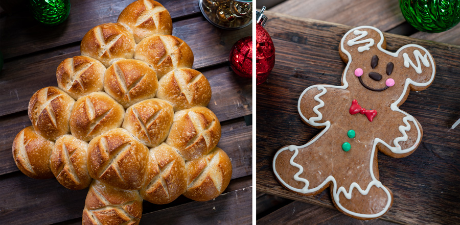 Collage of Buena Vista Street Offerings for Holidays 2019 at Disney California Adventure Park