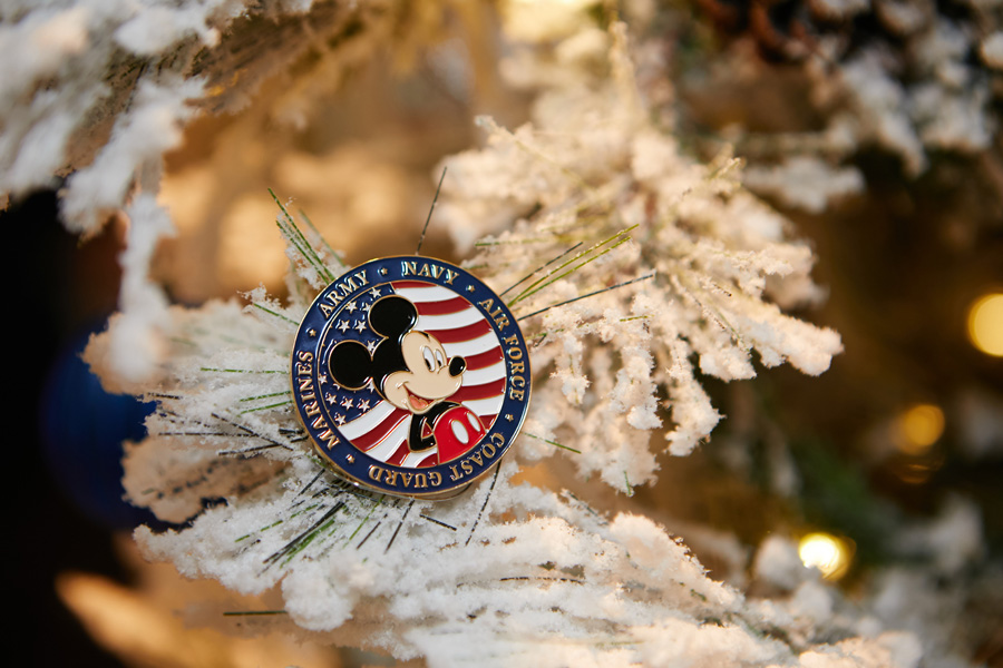 Holiday decor details at Orlando Fisher House