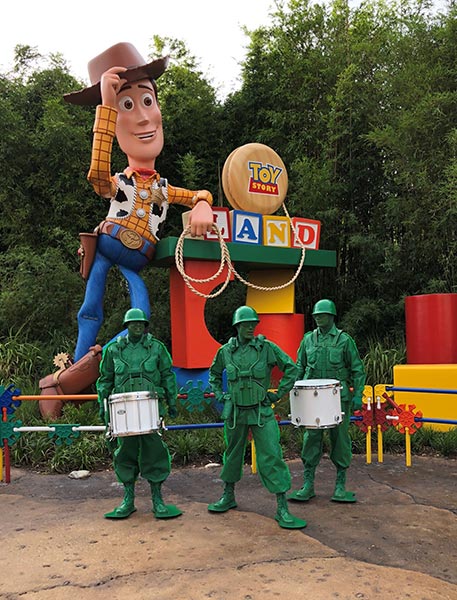 Green Army Drum Corps - Toy Story Land at Disney's Hollywood Studios