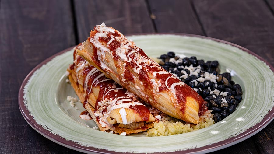 Tamales Plate from Cocina Cucamonga for Disney Festival of the Holidays 2019 at Disney California Adventure Park