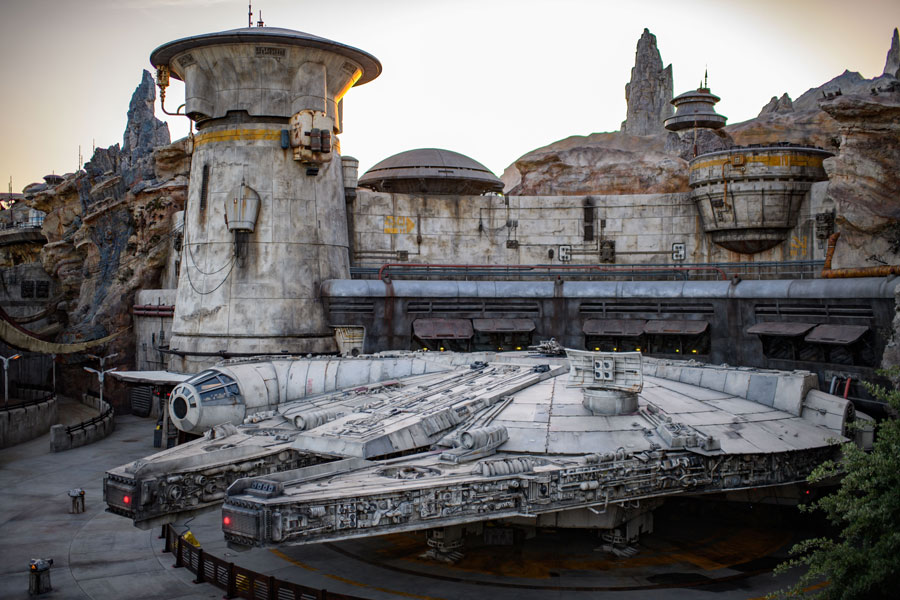 Millennium Falcon in Star Wars: Galaxy's Edge