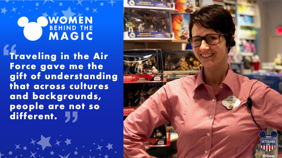 Women Behind the Magic: "Traveling in the Air Force gave me the gift of understanding that across cultures and backgrounds, people are not so different." - Alexis Lohmann