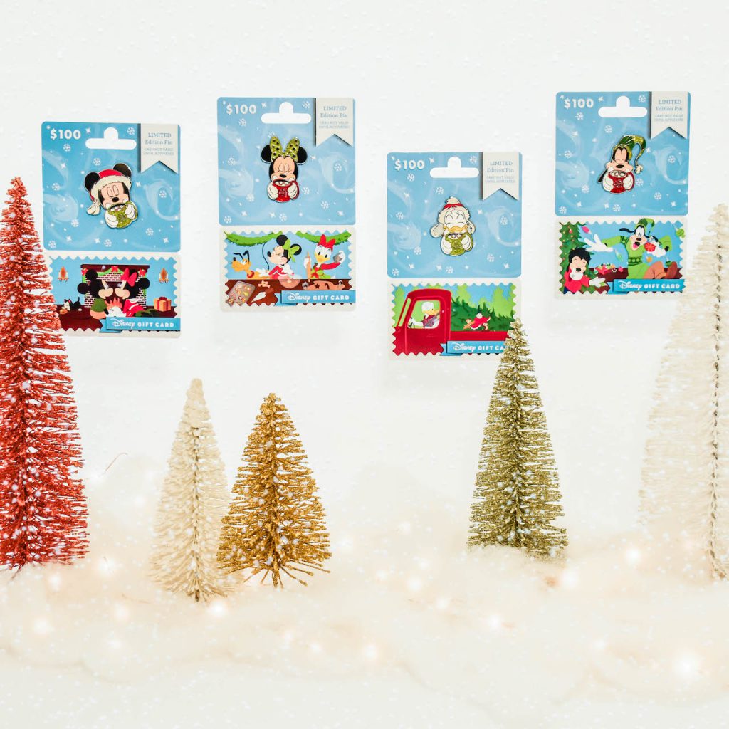 Holiday-themed Disney Gift Cards