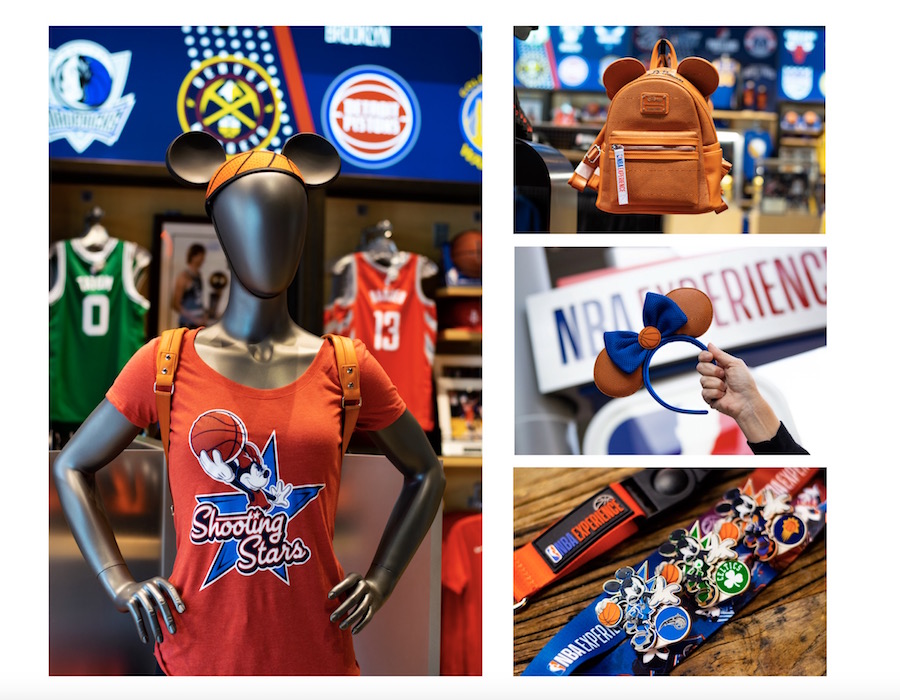 Merchandise from the NBA Store at Disney Springs