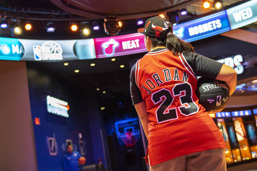 Licensed NBA Jerseys and Hats from Disney Springs