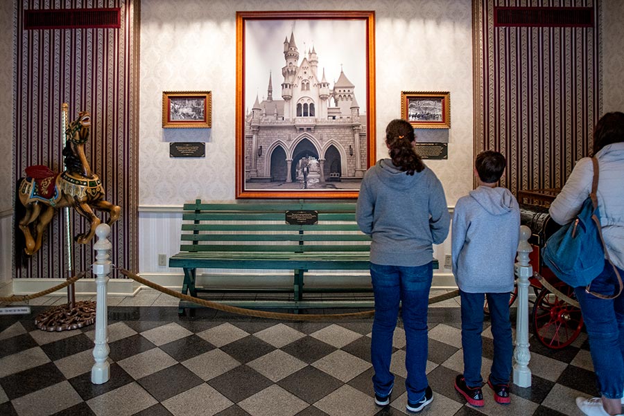 A bench, where Walt came up with the idea for Disneyland 