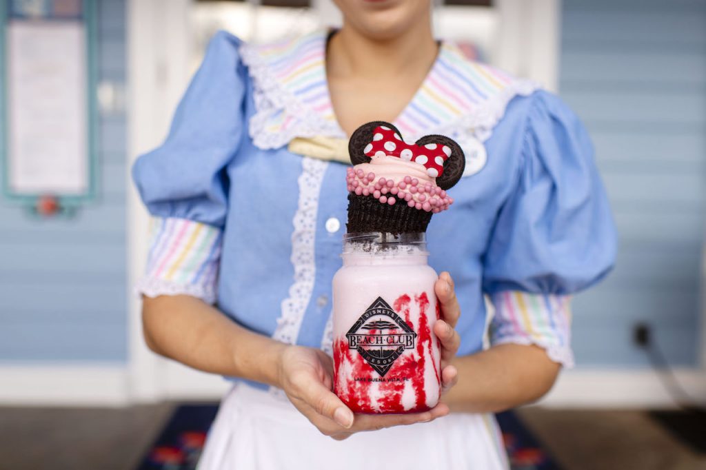 Specialty Strawberry Shake from Beaches & Cream Soda Shop at Disney’s Beach Club Resort”]