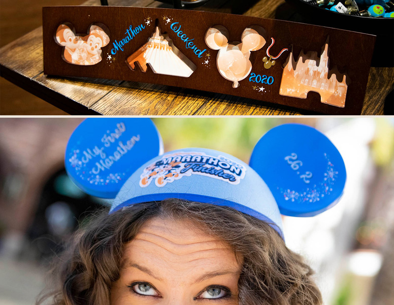 2020 Walt Disney World Marathon Weekend Merchandise at Disney Springs - Personalized frame and Ear Hat