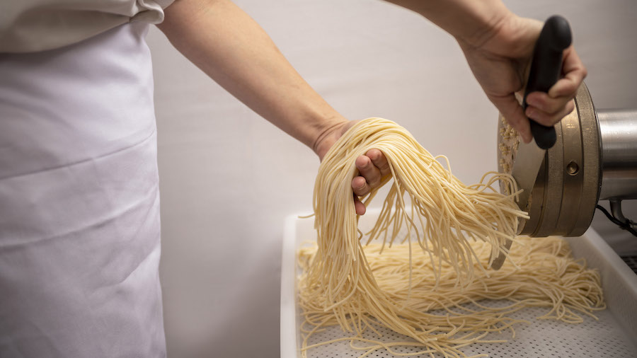 Freshly-made Linguine from Tony’s Town Square Restaurant at Magic Kingdom Park