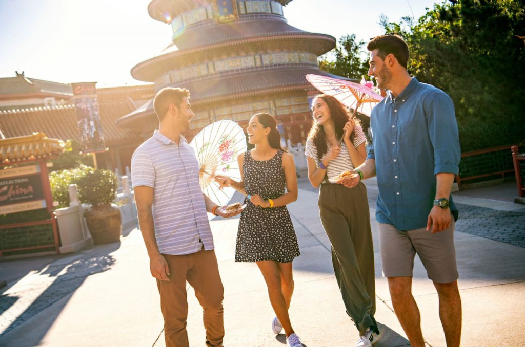 College students at Epcot