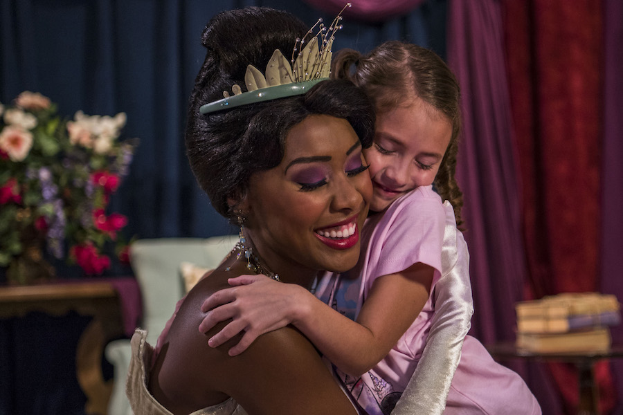 Princess Tiana at Princess Fairytale Hall at Magic Kingdom Park