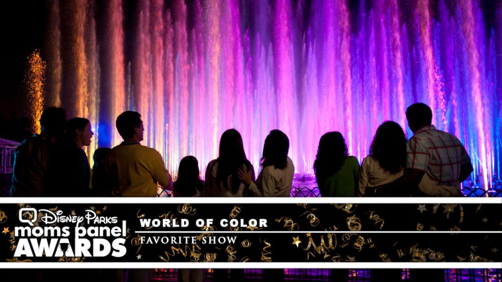 Guests watching "World of Color" at Disney California Adventure Park