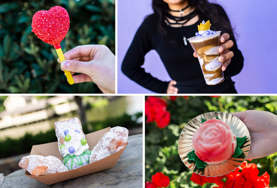 Collage of desserts from Disney Villains After Hours﻿ at Magic Kingdom Park