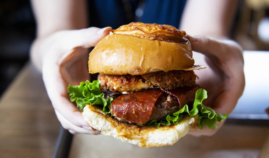 Pizza Burger from D-Luxe Burger at Disney Springs