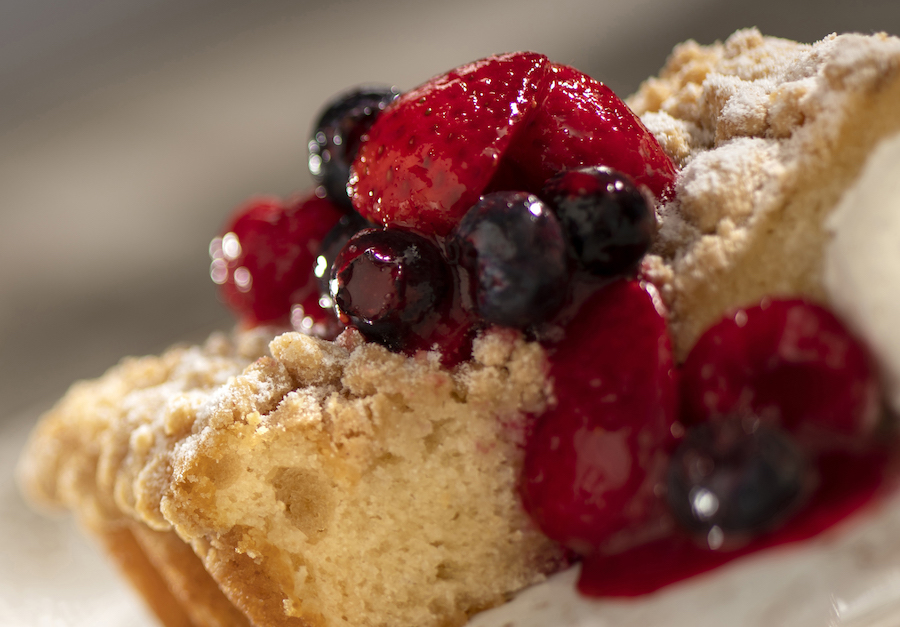 Mixed Berry Buttermilk Cake from the Pineapple Promenade Outdoor Kitchen for the 2020 Epcot International Flower & Garden Festival