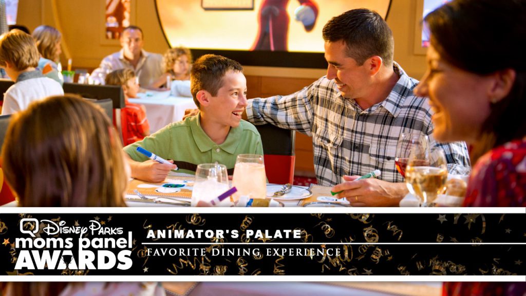 Family eating at Animator's Palate 