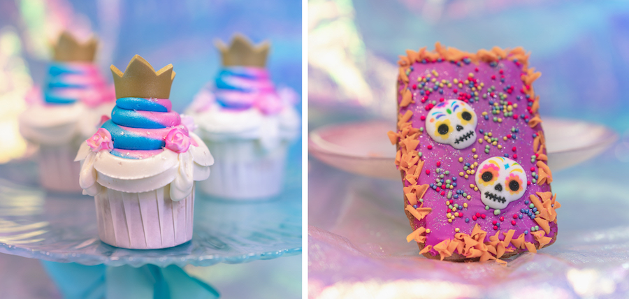 Royal Cupcake and Dia de los Muertos Hand Pie from Jolly Holiday Bakery Cafe for ‘Magic Happens’ Parade at Disneyland Park