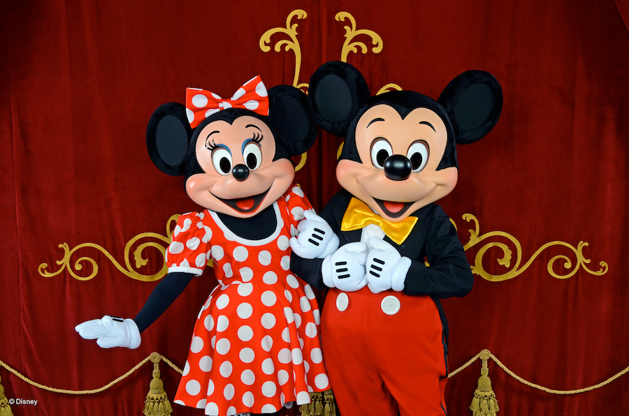 Mickey and Minnie Mouse