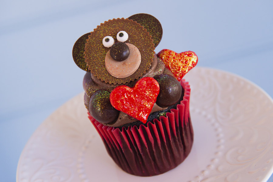 Chocolate Peanut Butter Sweetheart Bear Cupcake from Disney’s Yacht & Beach Club Resort