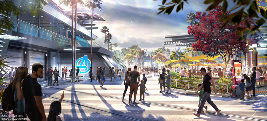 Avengers Campus rendering