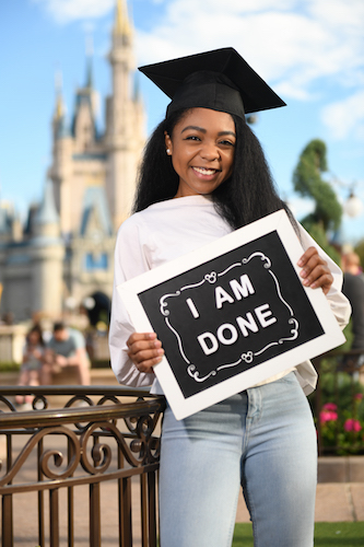 Graduate on a Capture Your Moment Session from Disney PhotoPass