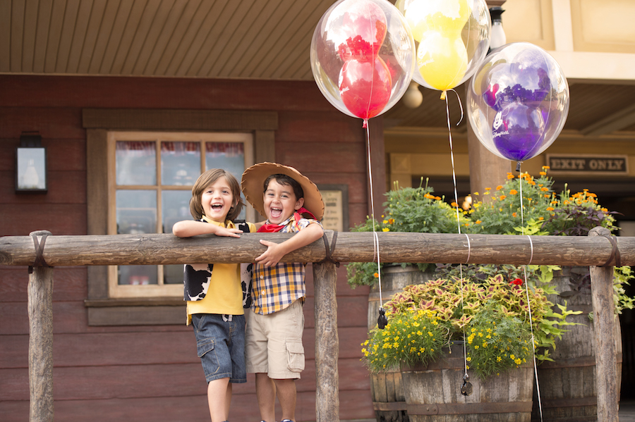 Two boys in Magic Kingdom Park