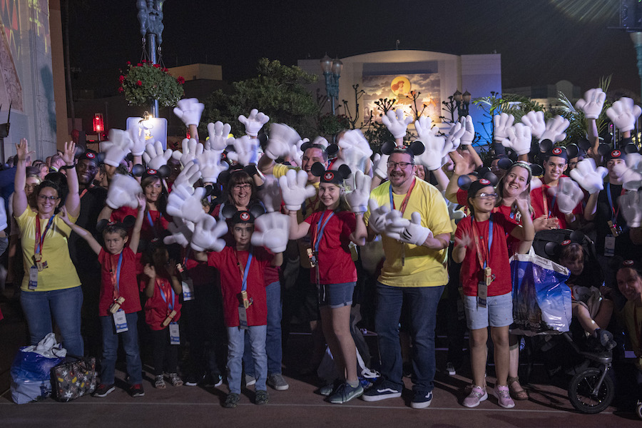 Cast Members and Their Families at the opening of Mickey & Minnie’s Runaway Railway