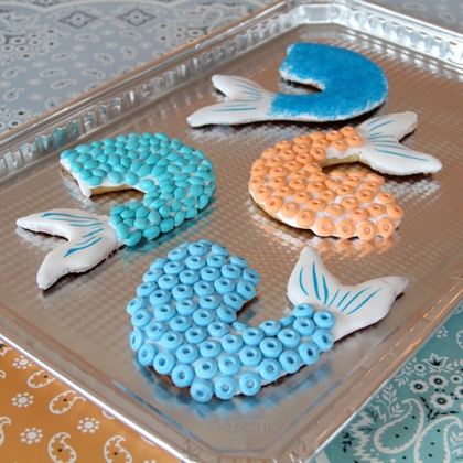 mermaid tail cookies