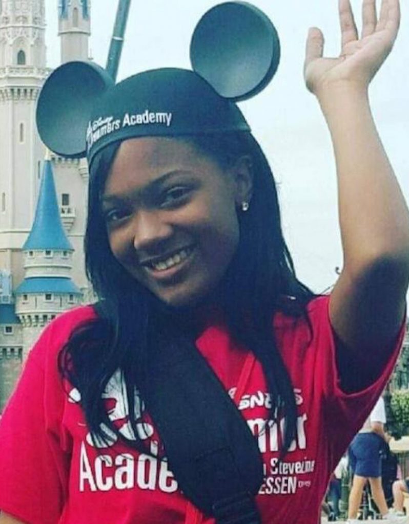 Disney Dreamers Academy alumni Kaylin Garnett of Augusta, Georgia