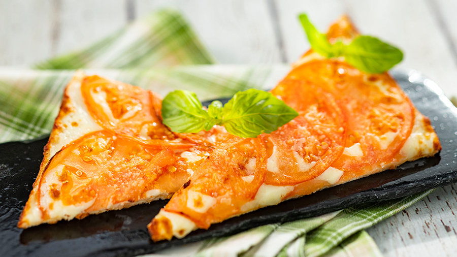 Offerings from Italy Marketplace for the 2020 Epcot Taste of International Food & Wine Festival - Margherita: Rustic Italian Flatbread with Tomato Sauce and Mozzarella Cheese 