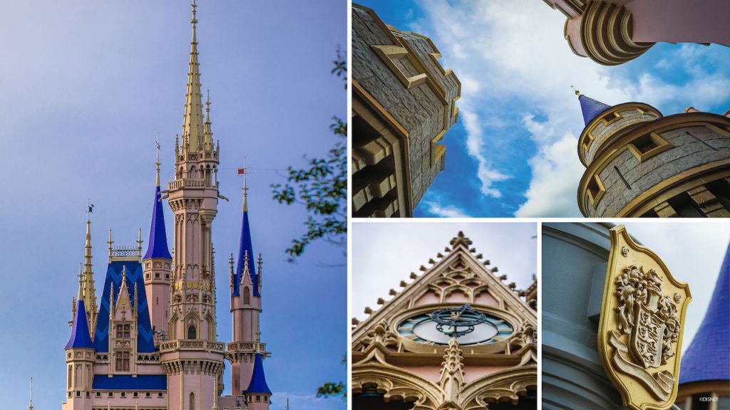 Newly painted Cinderella Castle  at Magic Kingdom Par