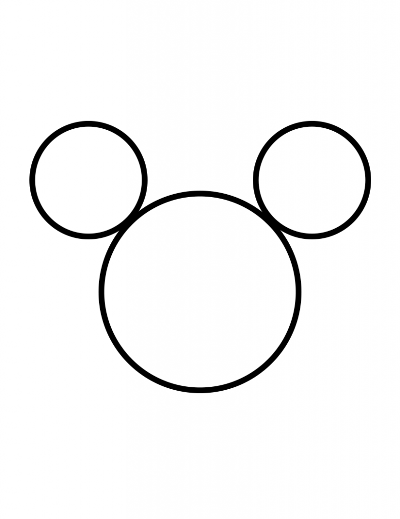 Mickey Mouse stencil 