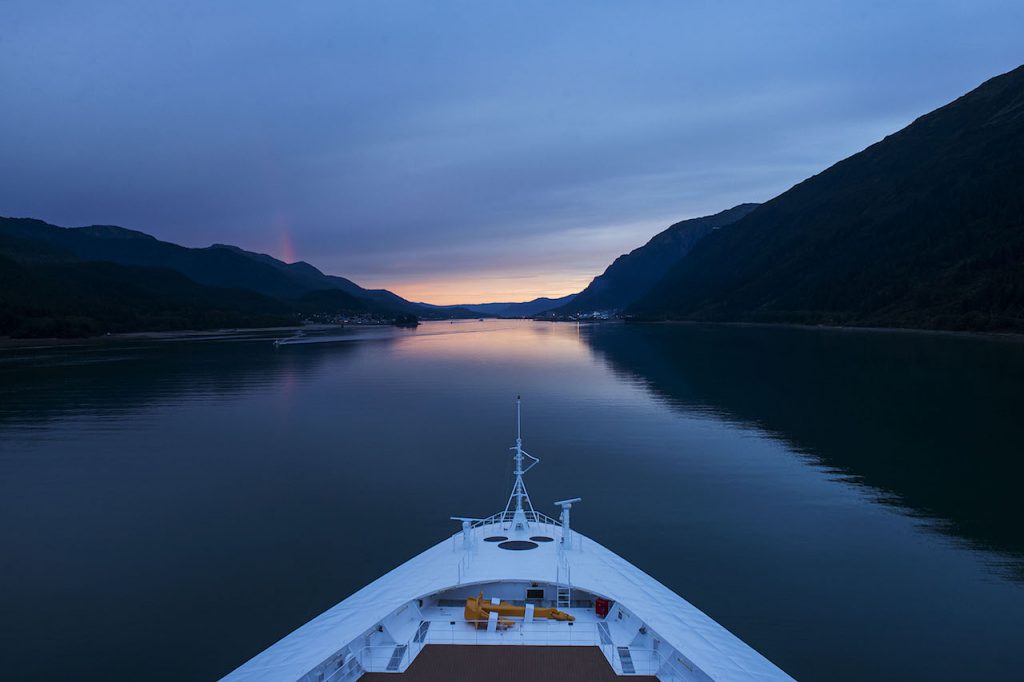 Disney Wonder at sunrise