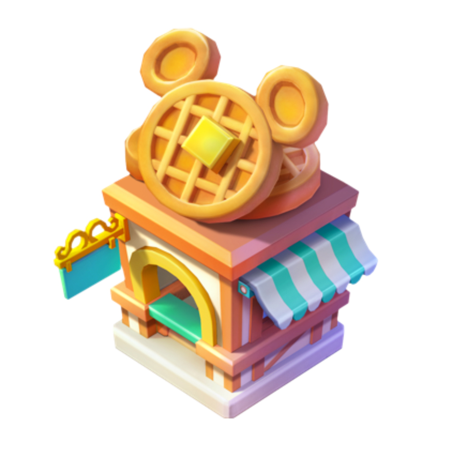 1x Mickey Waffles Stand - Disney Magic Kingdoms mobile game