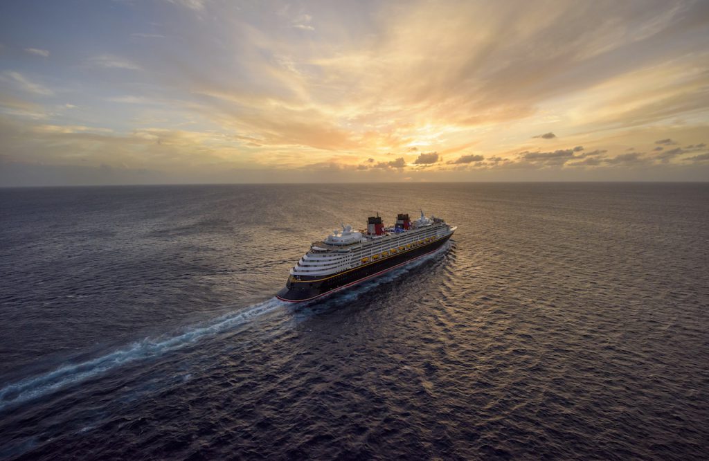 Disney Wonder at sunrise