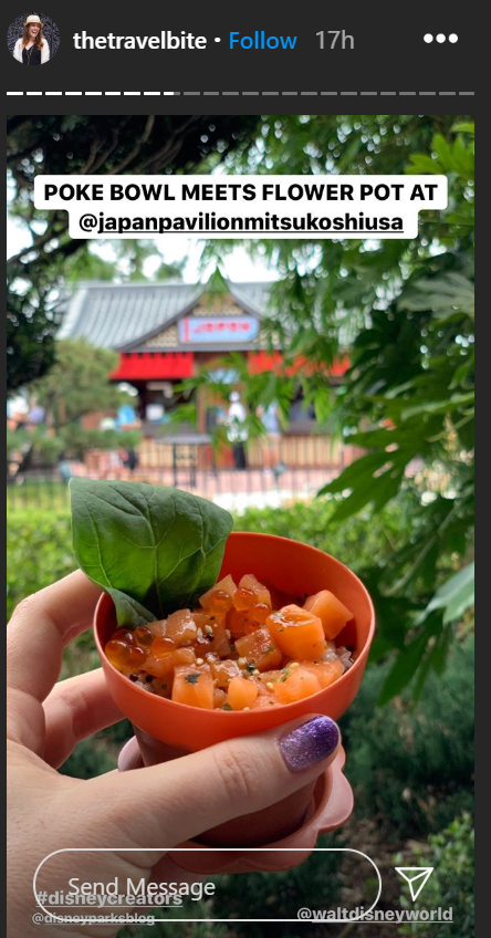 Instagram user thetravelbite at the Taste of EPCOT International Food & Wine Fesitval