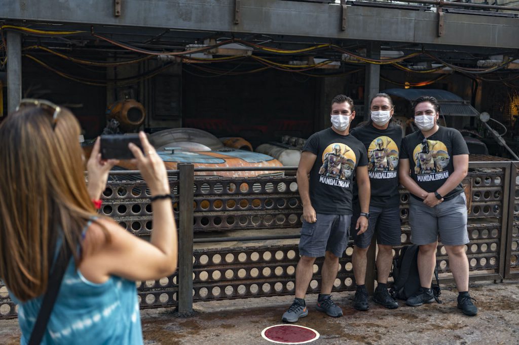 Guests at Star Wars: Galaxy’s Edge at Disney’s Hollywood Studios